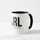 Mug Fille Boss Rose Noir (Devant droit)