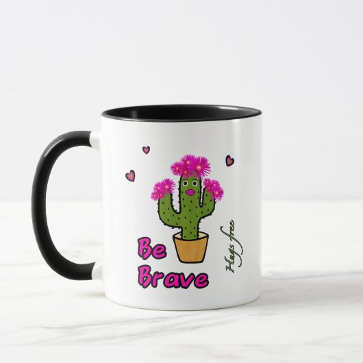 Mug fille cactus mignonne (Gauche)