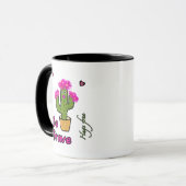 Mug fille cactus mignonne (Devant gauche)