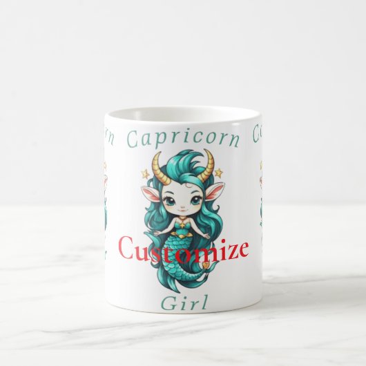 Mug Fille Capricorne Sirène Thunder_Cove (Centre)