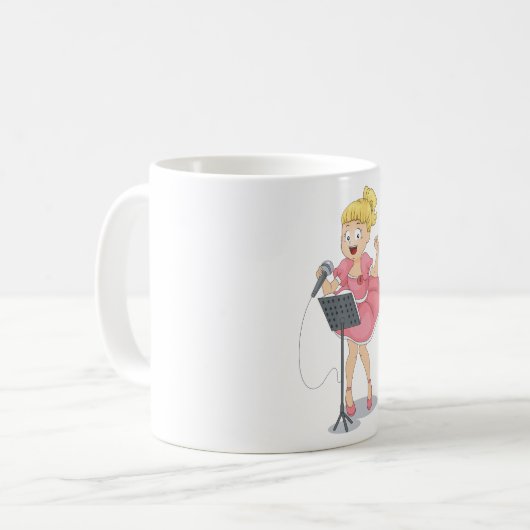 Mug Fille chante (Devant gauche)