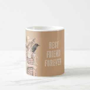 Mug Fille Chapeau de Paille Corbeau