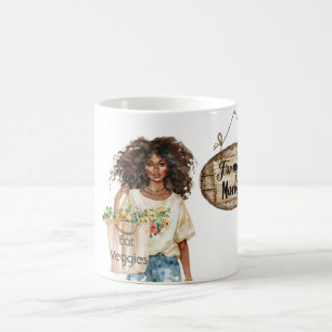 Mug Fille Chapeau T Shirt Manger Légumes Sac