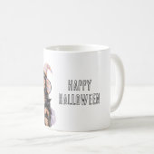 Mug Fille Chat Noir Halloween (Devant droit)