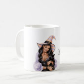 Mug Fille Chat Noir Halloween (Devant gauche)