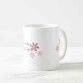 Mug Fille Chibi Adorable Assise sur un Coussin avec ci (Devant droit)