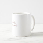 Mug Fille Chibi Adorable Assise sur un Coussin avec ci (Devant droit)