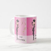 Mug Fille chique de diva de personnaliser (Devant gauche)