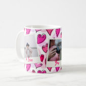 Mug Fille Coeurs roses mignonette Romantique Saint-Val (Devant gauche)
