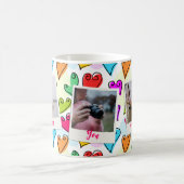 Mug Fille Coeurs Vibrants Cute Romantique Saint-Valent (Centre)