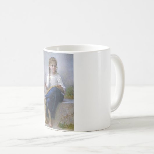 Mug Fille coudre, Bouguereau (Devant droit)
