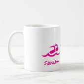 Mug Fille courue par vélo de bain tri (Gauche)