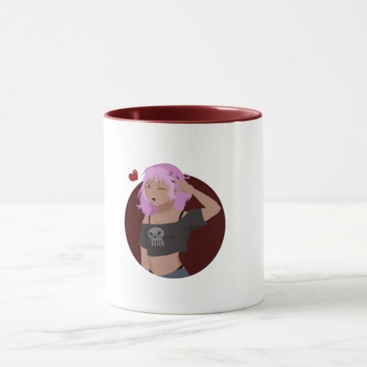 Mug fille crâne (Centre)