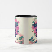 Mug Fille d'anime couronnée de fleurs de lotus (Centre)