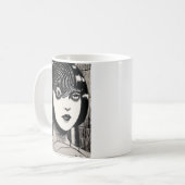 Mug Fille d'anime d'horreur (Devant gauche)