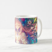 Mug Fille d'anime éthérée magique  (Devant droit)