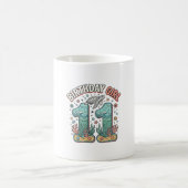 Mug Fille d'anniversaire 11 Tortue de mer Conception d (Centre)