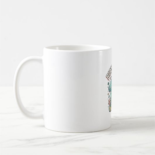 Mug Fille d'anniversaire 11 Tortue de mer Conception d (Gauche)