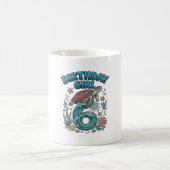 Mug Fille d'anniversaire 6 Tortue de mer Conception de (Centre)