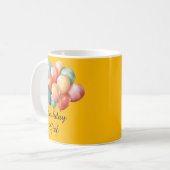 Mug Fille d'anniversaire Ballons Colorés (Devant gauche)