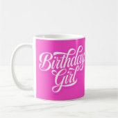 Mug Fille d'anniversaire rose (Gauche)