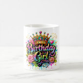 Mug Fille d'anniversaire royale colorée (Centre)