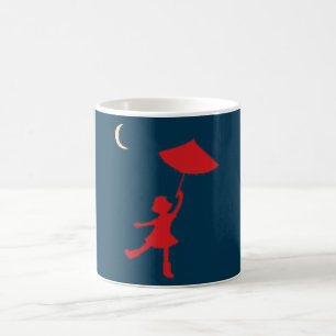 Mug Fille dansant avec son parapluie