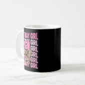 Mug Fille de 11 ans anniversaire rose coquette léopard (Devant gauche)