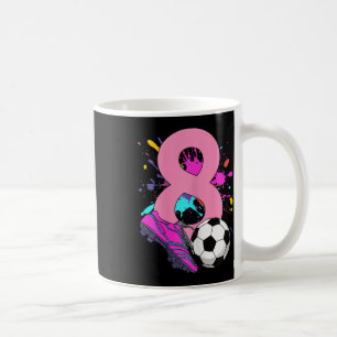 Mug Fille de 8 ans joueuse de football pour son 8ème a