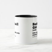 Mug Fille de basketball Définition de dictionnaire drô (Centre)