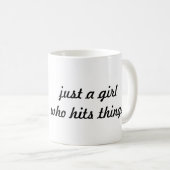 Mug Fille de boxe (Devant droit)