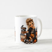 Mug Fille de citrouille d'Halloween (Devant droit)
