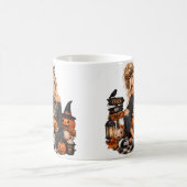 Mug Fille de citrouille d'Halloween (Centre)