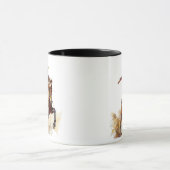 Mug Fille de course de baril et cheval en compétition. (Centre)