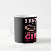 Mug Fille de Disc Golf Drôle de Disc Golfing Amoureux (Devant gauche)
