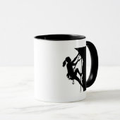 Mug Fille de femme d'escalade (Devant droit)