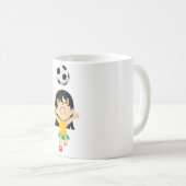 Mug Fille de football (Devant droit)