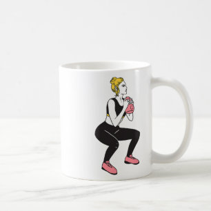 Mug Fille de jour de jambe de culturiste Kettlebells F