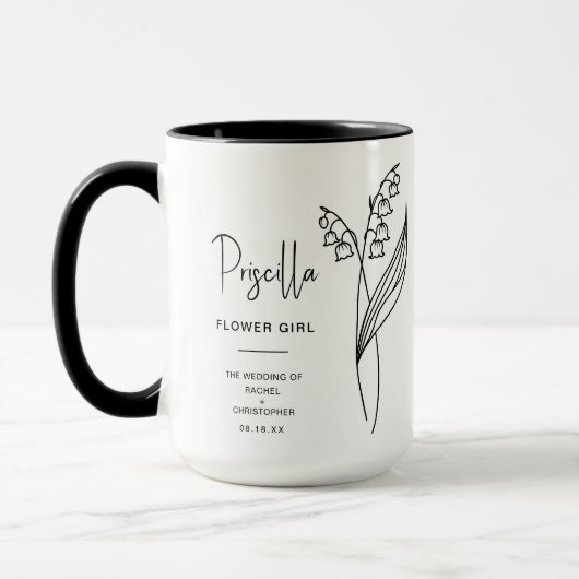 Mug Fille de la Fleur de Mai | Fleur de naissance de l (Gauche)
