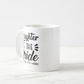Mug Fille de la mariée mariage douche de mariage appar (Devant gauche)