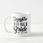 Mug Fille de la mariée mariage douche de mariage appar (Gauche)