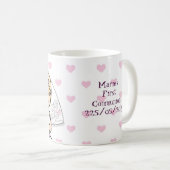 Mug Fille de la première communion personnalisée (Devant droit)