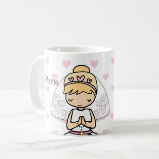 Mug Fille de la première communion personnalisée