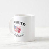 Mug Fille de la Révolution américaine DAR Star USA (Devant gauche)