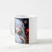 Mug Fille de manga sous les étoiles (Devant gauche)