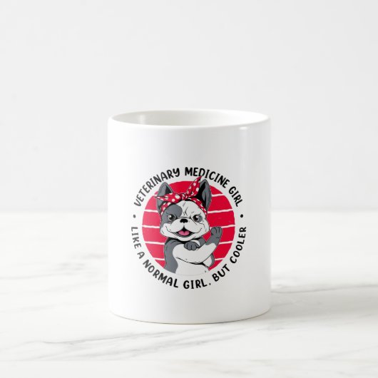 Mug Fille de médecine vétérinaire (Centre)