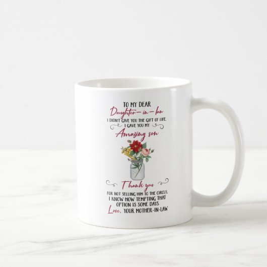 Mug Fille De Merci Personnalisée En Droit (Droite)