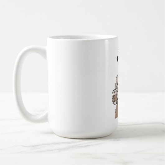 Mug Fille de mode chic Restez classe Esthétique minim (Gauche)