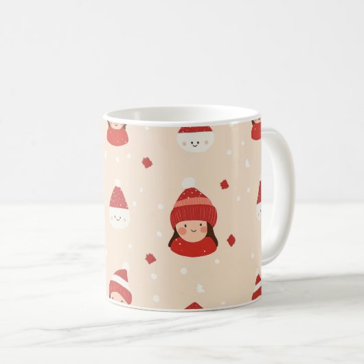 Mug Fille de Noël (Devant droit)