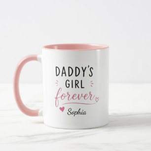 Mug Fille de papa personnalisée pour toujours